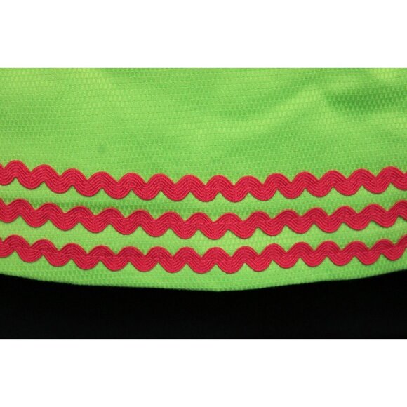 NEW Hartstrings Girl's Green Dress sz 7 Summer Ladybug Applique Spring Ric-Rac - Picture 3 of 8